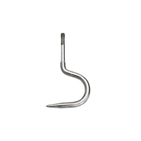 Curved hook for AISI 304 stainless steel tube.