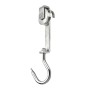 Galvanized pulley for guides for slaughterhouses with AISI 304 stainless steel swivel hook