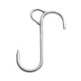 Hoist hook with 220x10 button, AISI 304 stainless steel.