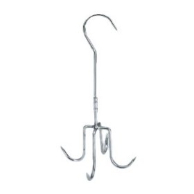 Swivel hook with 4 hangers, for poultry, stainless steel AISI 304 (2 options to choose from).