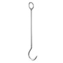 Multipurpose hook with extension ring, 12x500, AISI 304 stainless steel.