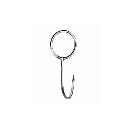 Hook with welded ring, AISI 304 stainless steel (2 options to choose from).