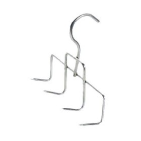 Hook for hanging bacon with 4 positions, 4x160, AISI 304 stainless steel.