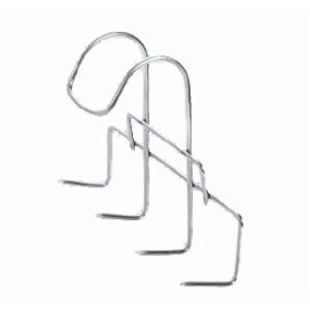 Bacon hanging hook with 4 positions, large hanger, 4x160, AISI 304 stainless steel.