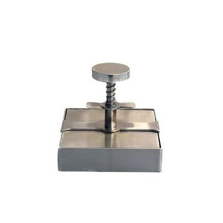 Square manual tool, for making hamburgers, 120x120