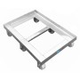 Stainless steel trolley for boxes trolley for boxes