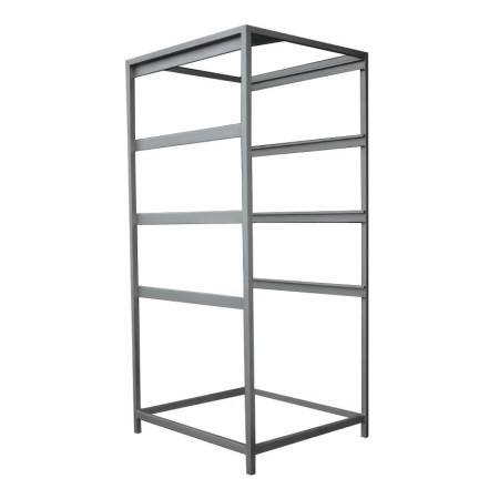 RACK Palett mit 4 Ebenen für Würstchen, 1200 x 1100 x 2000 h, für Roboterbeladung geeignet, Edelstahl AISI 304.