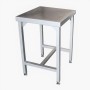 MESA CENTRAL AUXILIAR REFORZADA INOX