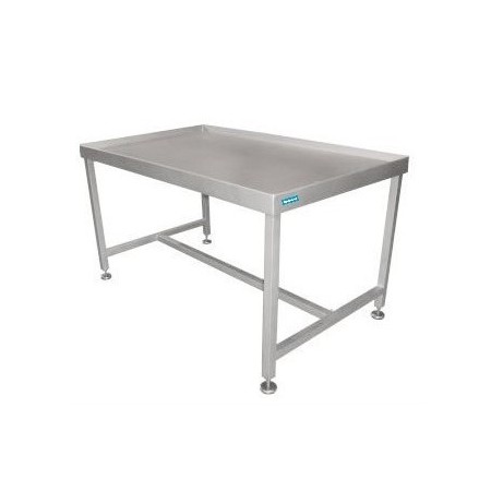 MESA CENTRAL COM BURELL EM AÇO INOX