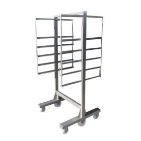 CHARIOT A SAUCISSES SECHES RACK 6 NIVEAUX INOX