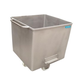 Carrinho, CUTTER 200L Standard, com corrimão maciço totalmente soldado bora, inox AISI 304.