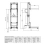 Manueller oder elektrischer Lift mit Batterie, 1060 x 565 x 2050 h