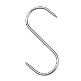 Standard hook for hanging food, 2 prongs, wide variety of sizes to choose from, AISI 304 stainless steel.