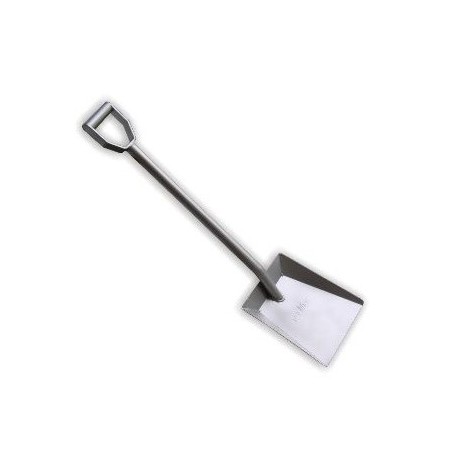 Standard flat shovel 275x310x1020h stainless steel AISI 304.