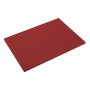 Cutting boards in high density polyethylene with polished edges, PE-HD-500 in red.