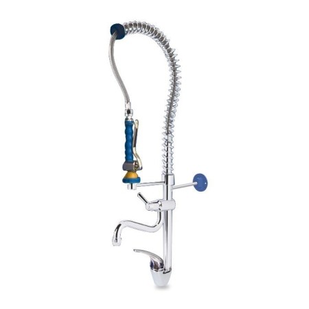 Single-lever wall-mounted 2-way shower tap with built-in cannula 900h AISI 304 stainless steel.