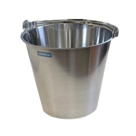 Bucket with handle of 10,12 and 15L, AISI 304 stainless steel.