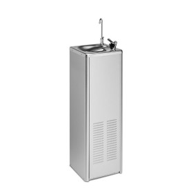 Column refrigerated water fountain, COLD+, 310x305x980h AISI 304 stainless steel.