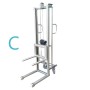 Manual or electric lift with battery, 1060x565x2050h