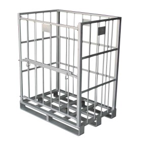 Pallet, RACK for frozen food storage, 1200x800x1440h stainless steel AISI 304. Suitable for transport with rollers.