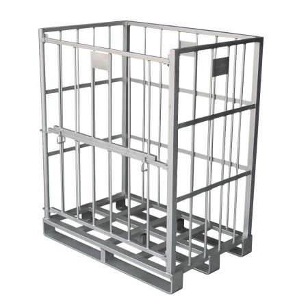 Palet, RACK para almacén de congelados, 1200x800x1440h inoxidable AISI 304. Apto para transportar con rodillos.