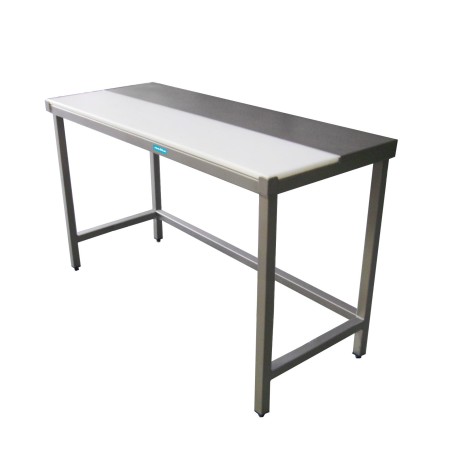 Central table combined with 1 polyethylene of 300, (9 dimensions) x850h, AISI 304 stainless steel.