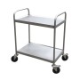 Reinforced service and maintenance trolley, choose from 3 sizes and 5 levels, 100% AISI 304 stainless steel