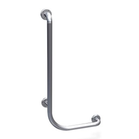 Wall-mounted grab bar for bathtub, 380x780h, stainless steel AISI 304.