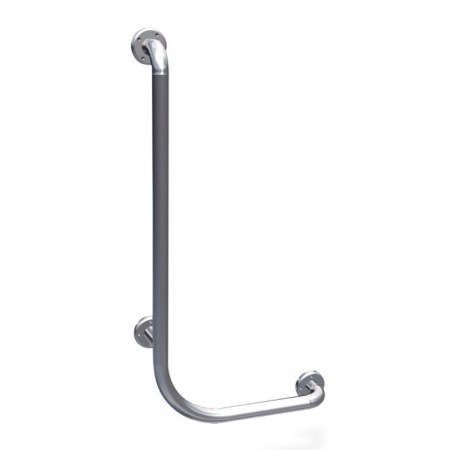 Wall-mounted grab bar for bathtub, 380x780h, stainless steel AISI 304.