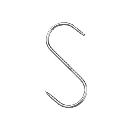 Standard hook for hanging food, 2 prongs, wide variety of sizes to choose from, AISI 304 stainless steel.