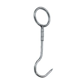 Swivel hook with AISI 304 stainless steel ring.