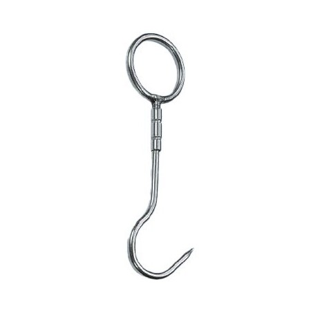 Swivel hook with AISI 304 stainless steel ring.