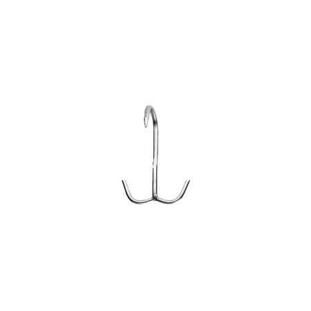 Anchor hook 1 point 7x130 stainless steel AISI 304.